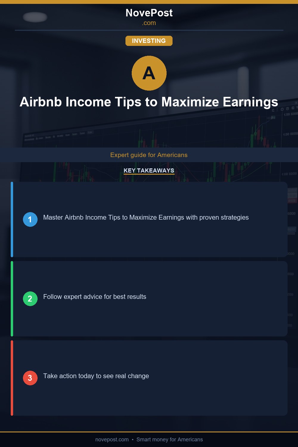 Airbnb Income Tips to Maximize Earnings infographic