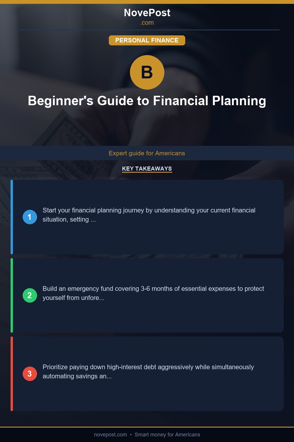 Beginner's Guide to Financial Planning infographic