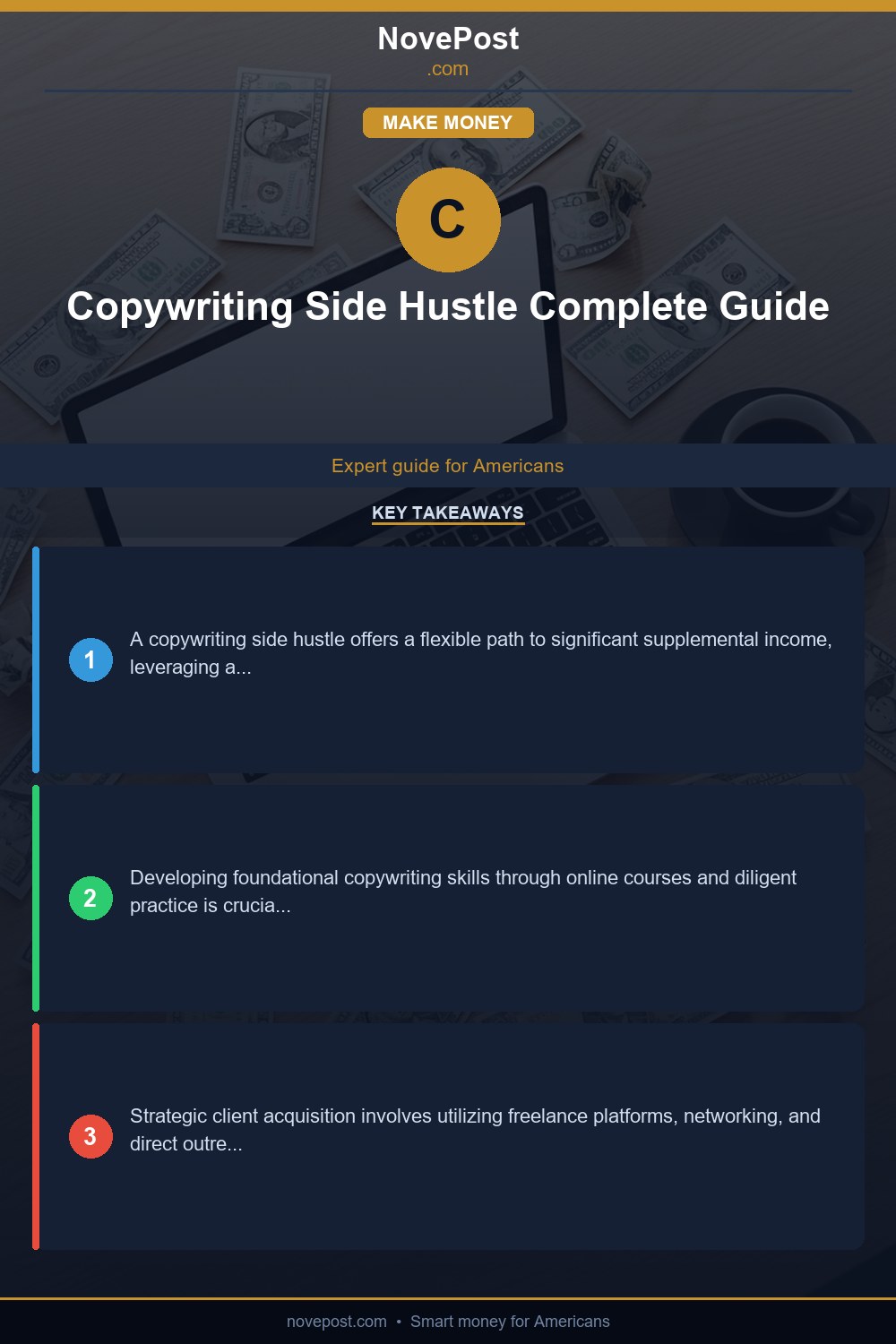Copywriting Side Hustle Complete Guide infographic