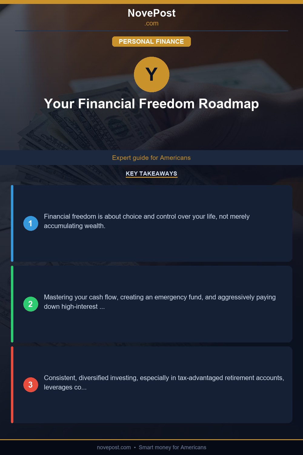 Your Financial Freedom Roadmap infographic