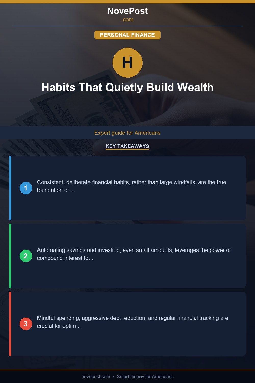 Habits That Quietly Build Wealth infographic