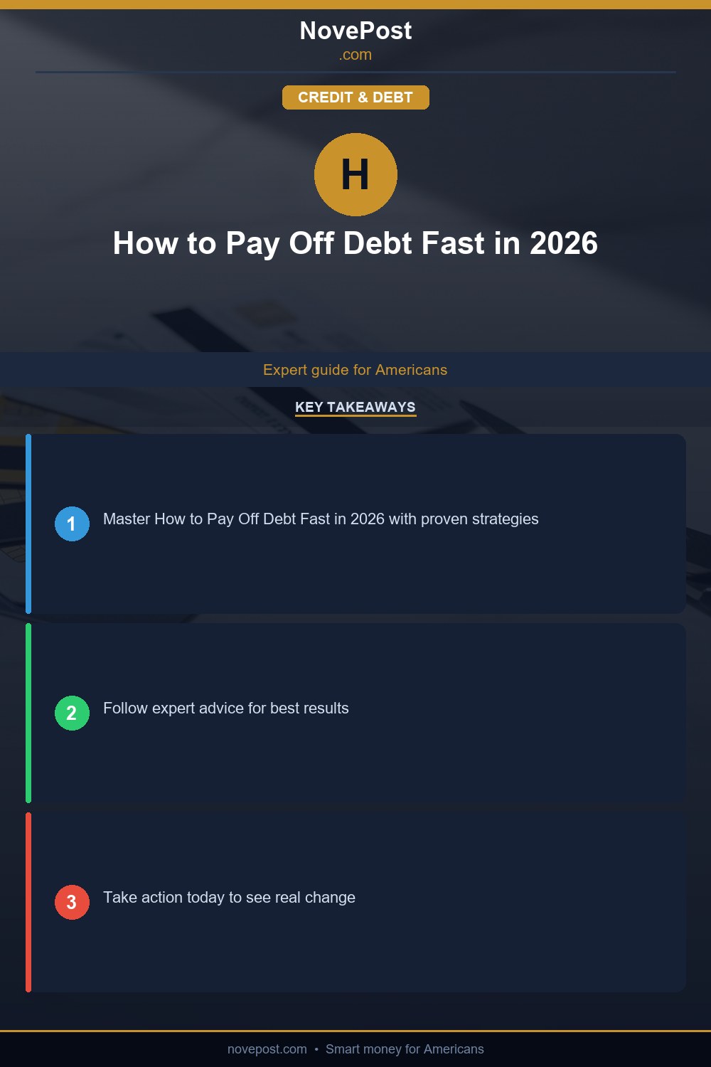 How to Pay Off Debt Fast in 2026 infographic