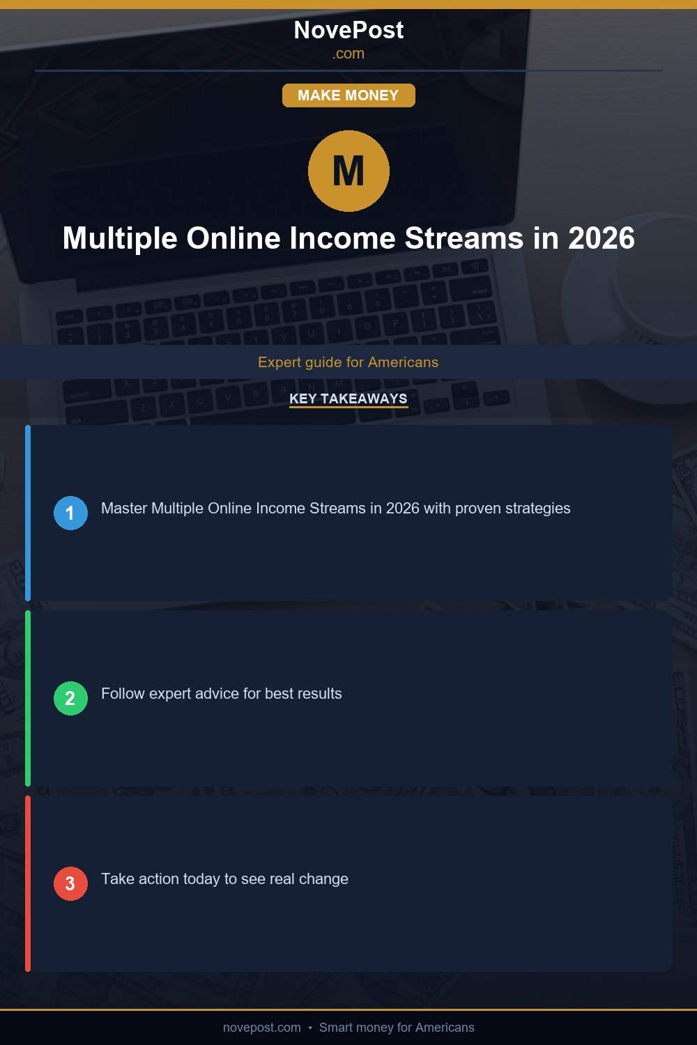 Multiple Online Income Streams in 2026 infographic