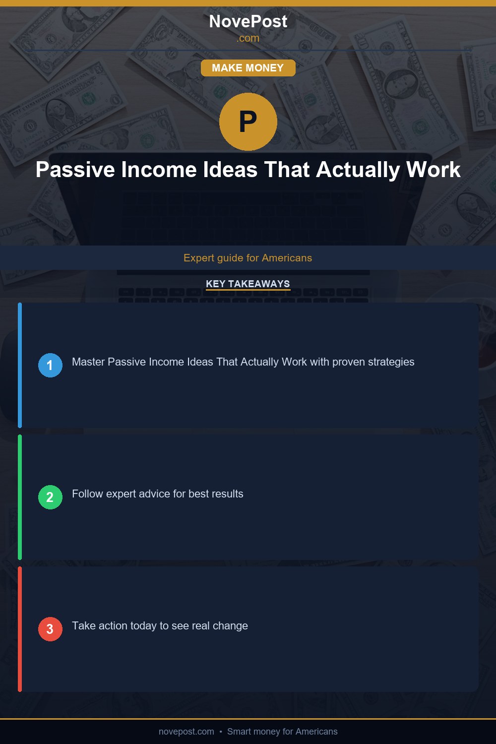 Passive Income Ideas That Actually Work infographic