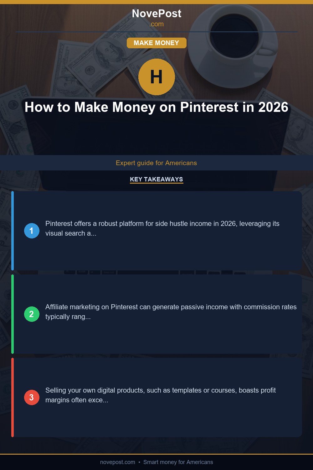 How to Make Money on Pinterest in 2026 infographic