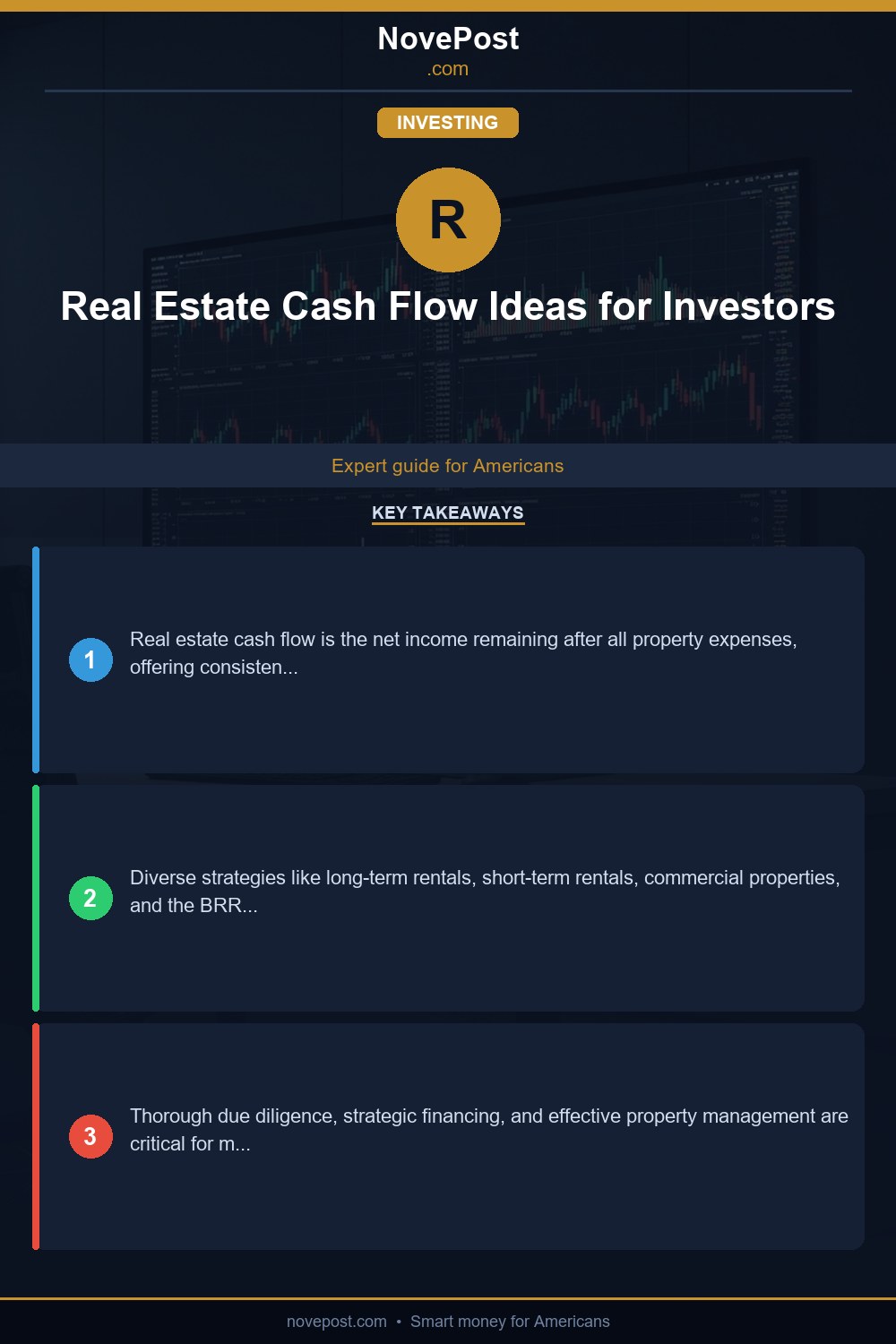 Real Estate Cash Flow Ideas for Investors infographic