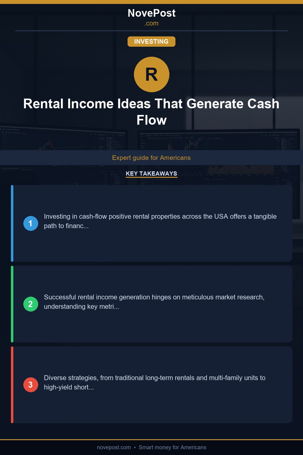 Rental Income Ideas That Generate Cash Flow infographic